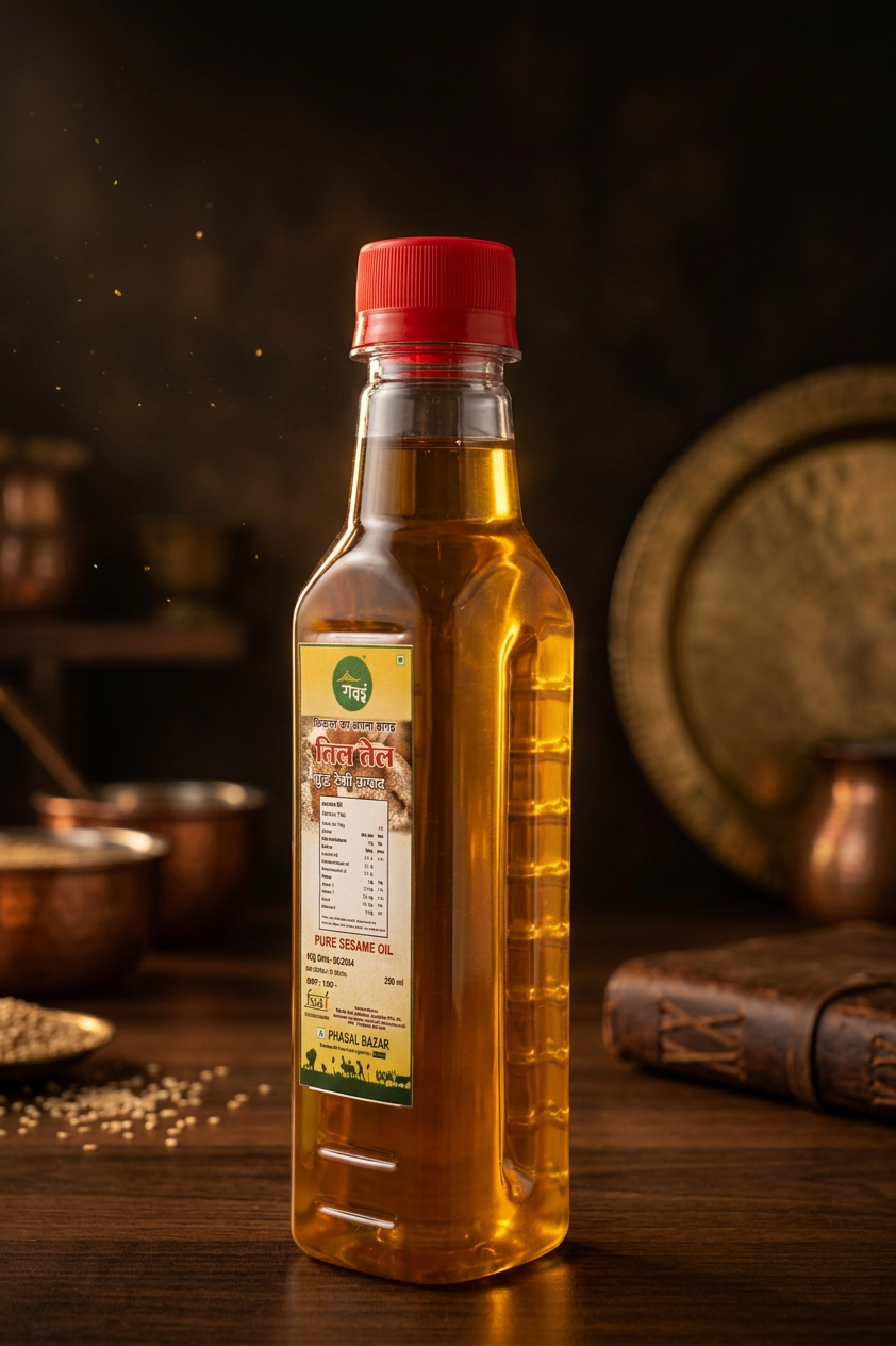 Sesame Oil — Til (Cold Pressed, 250ml)