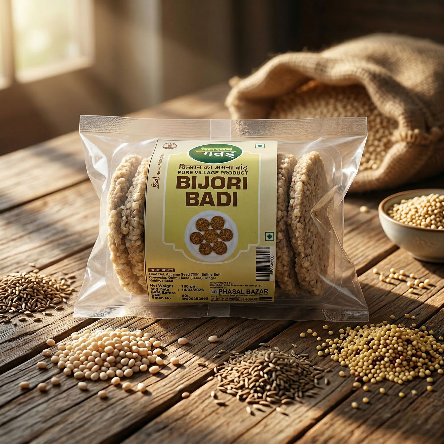 Bijori Badi — Lentil Nuggets (100g)