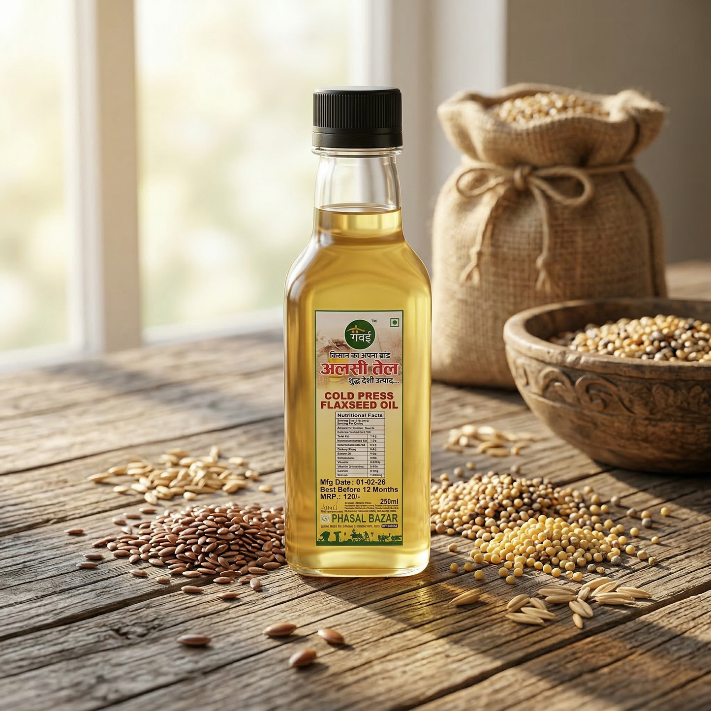 Alsi Oil — Cold Pressed Flaxseed (250ml)