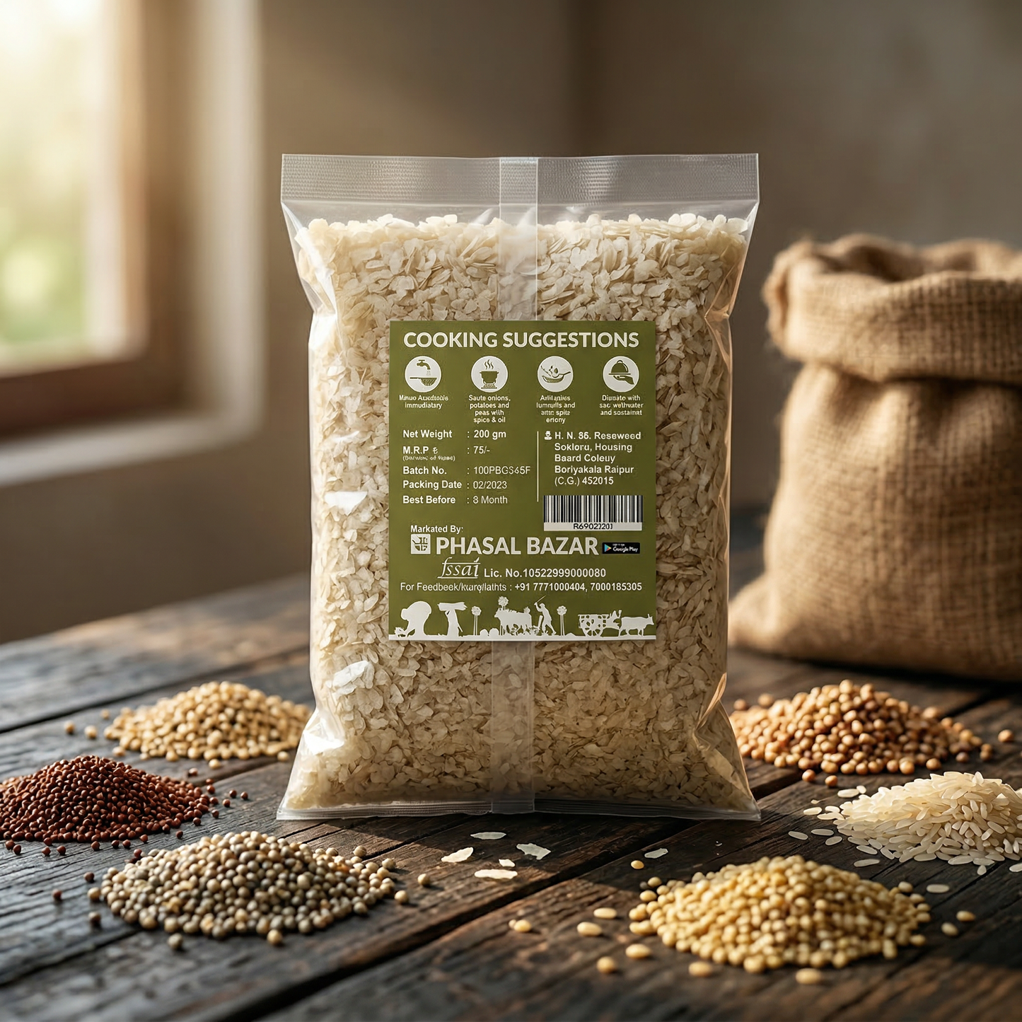 Little Millet Flakes कुटकी पोहा (250G)