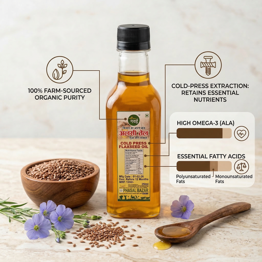 Alsi Oil — Cold Pressed Flaxseed (250ml)
