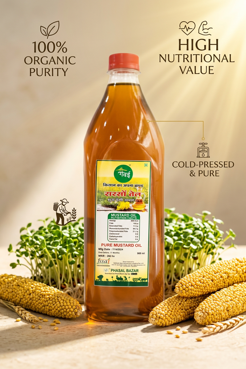 Mustard Oil — Kachi Ghani (500ml)