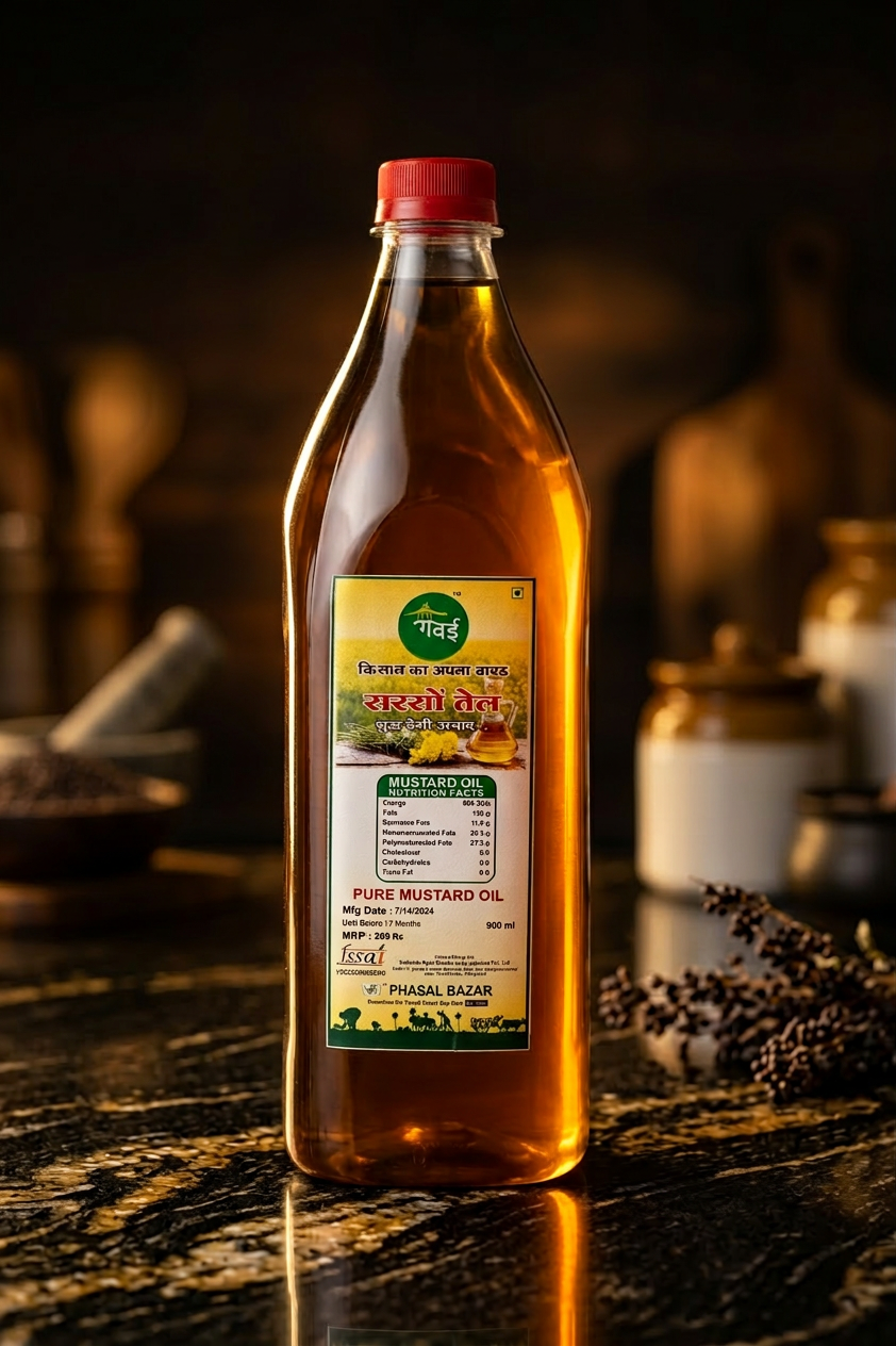 Mustard Oil — Kachi Ghani (500ml)