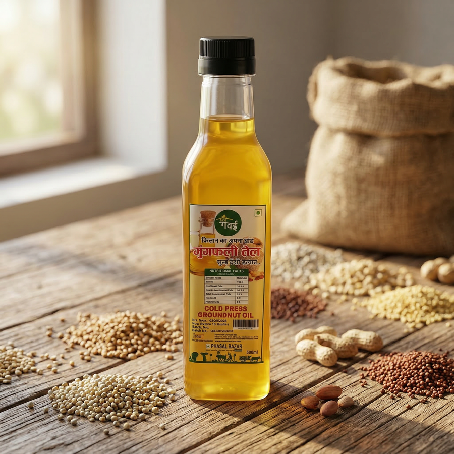 Groundnut Oil — Cold Pressed (500ml)