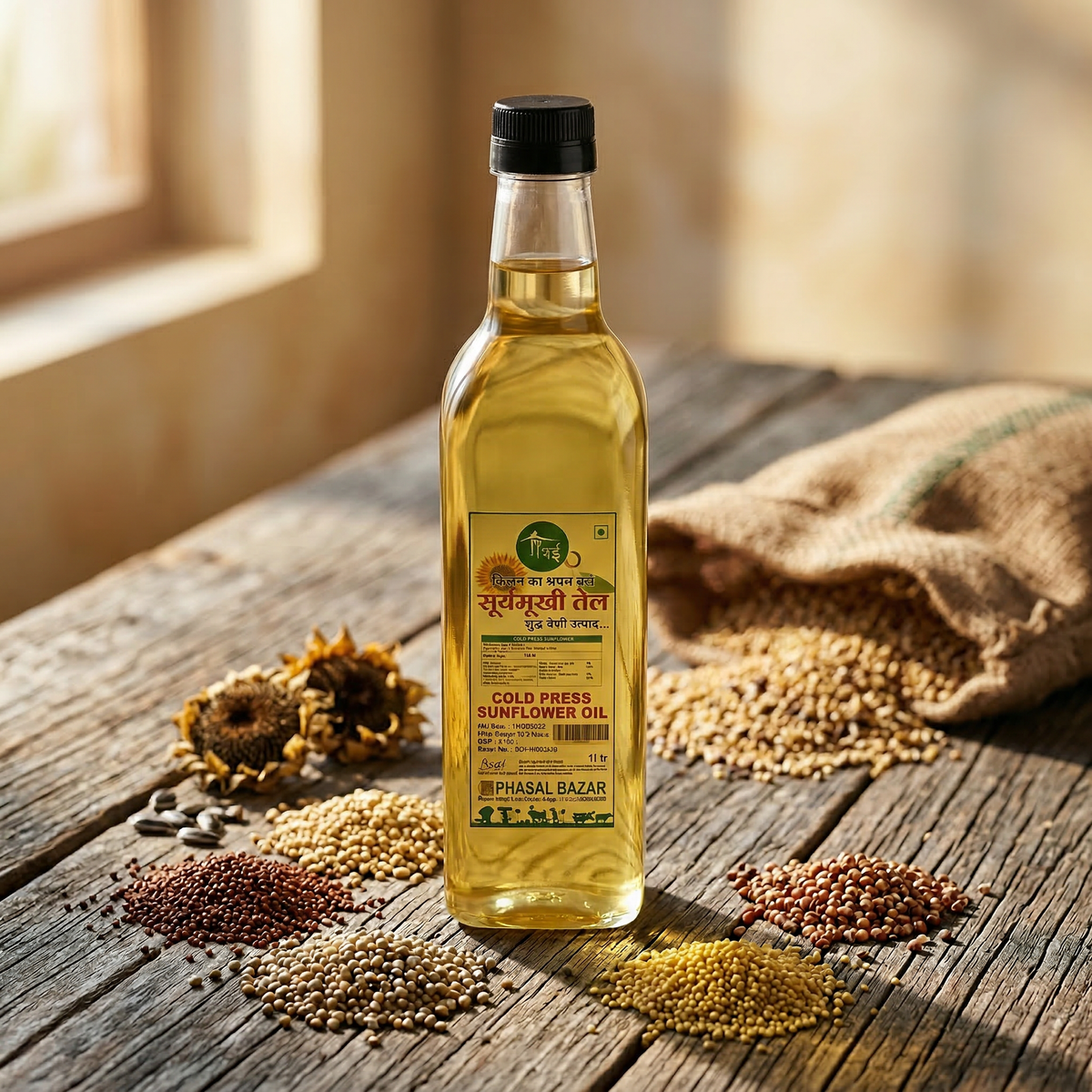 Sunflower Oil — Cold Pressed (1L)