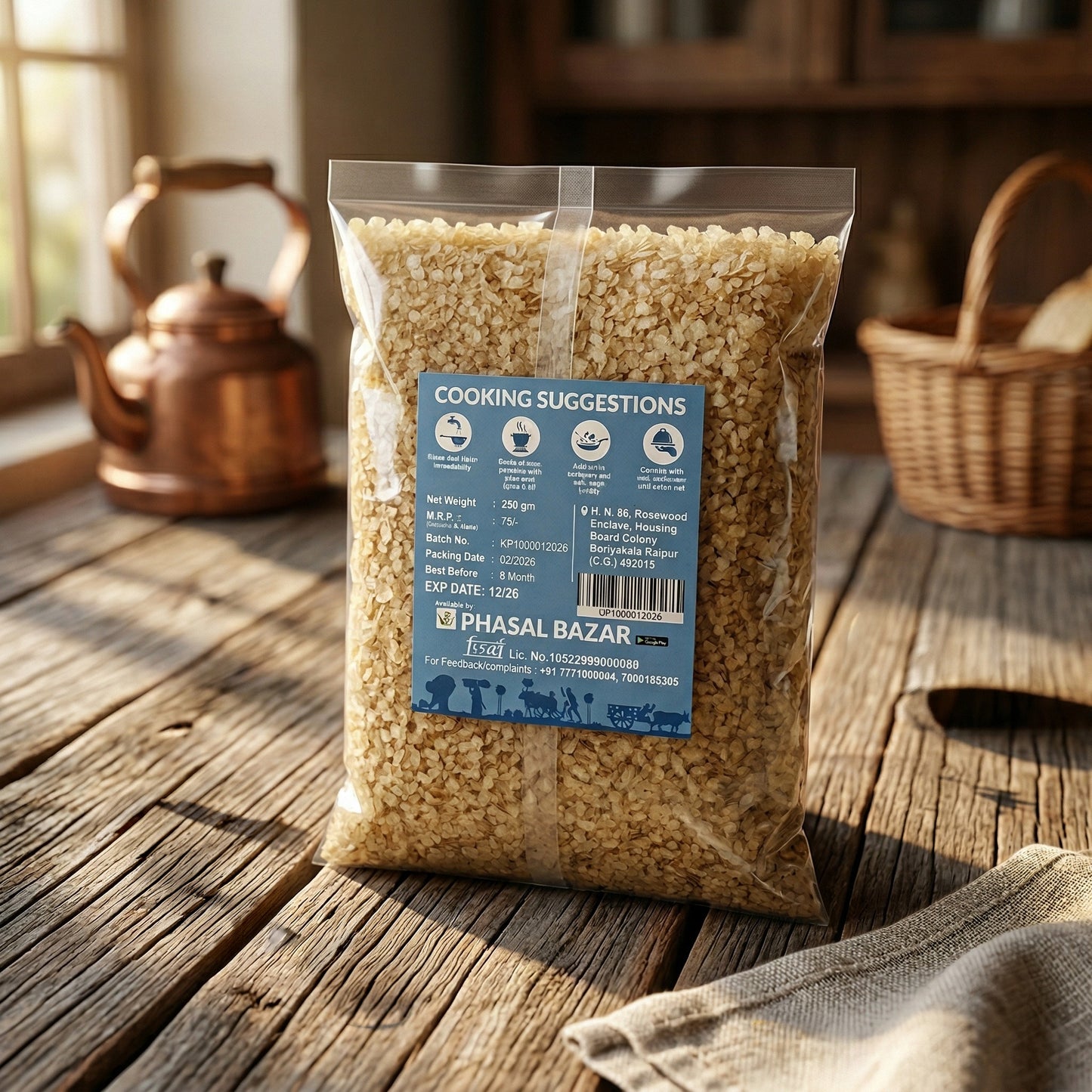Foxtail Flakes कंगनी पोहा (250G)