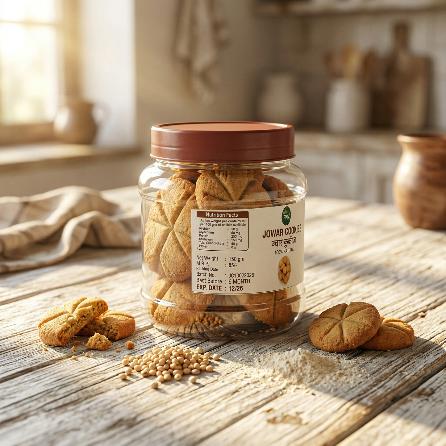 JOWAR COOKIES (150 GM)