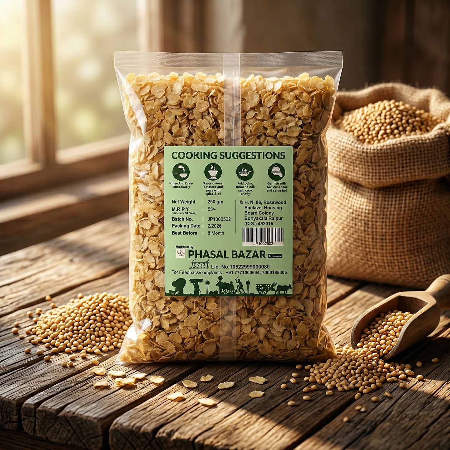 Sorghum Flakes ज्वार पोहा (250G)