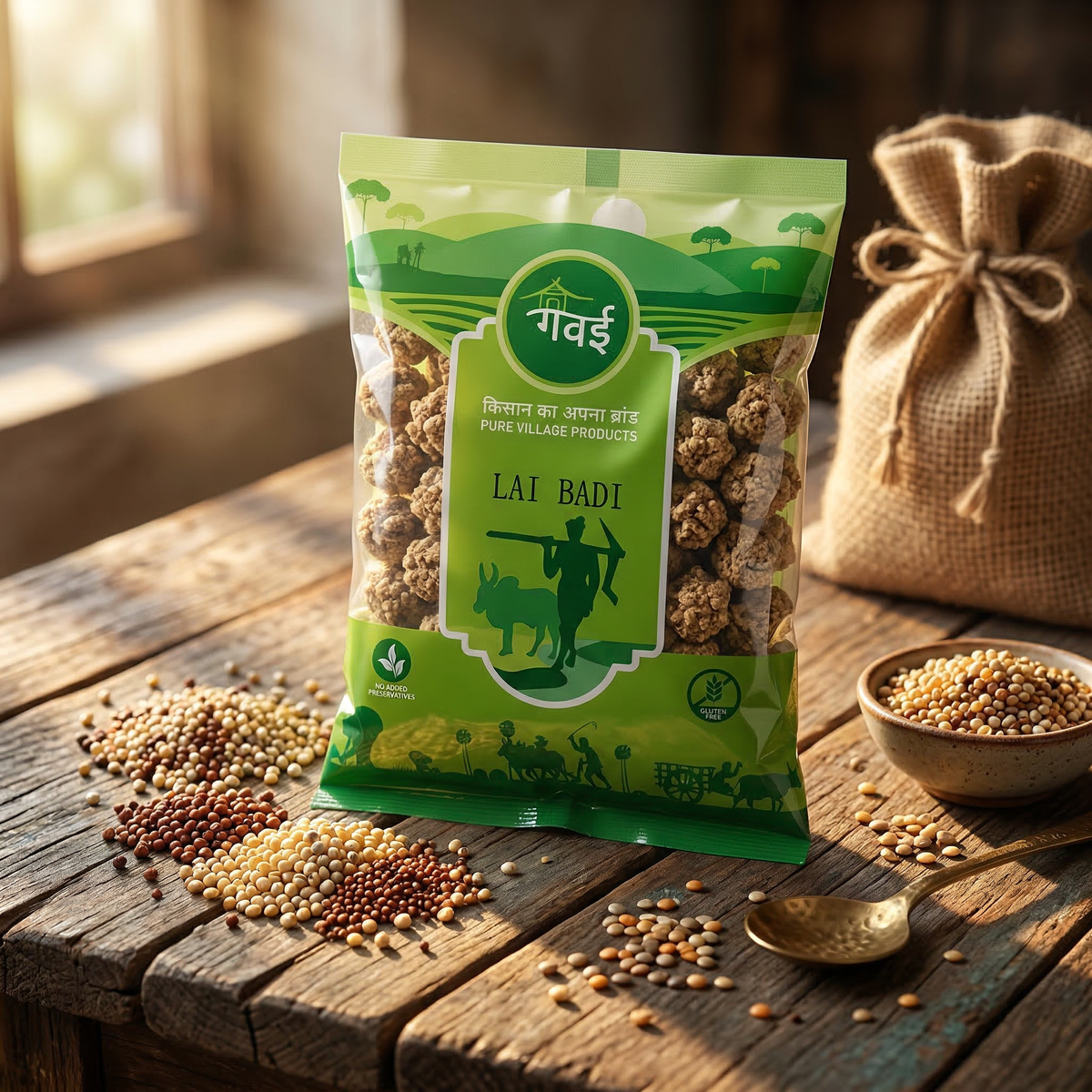 Lai Badi — Puffed Lentil Cakes (200g)